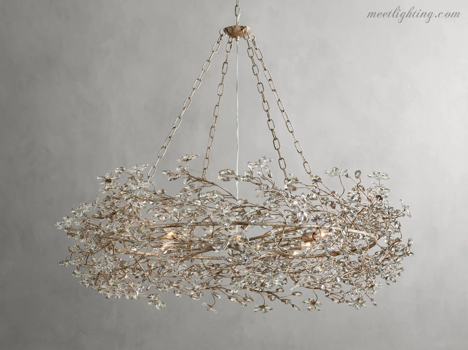 Fiore Crown Chandelier-Meet Lighting