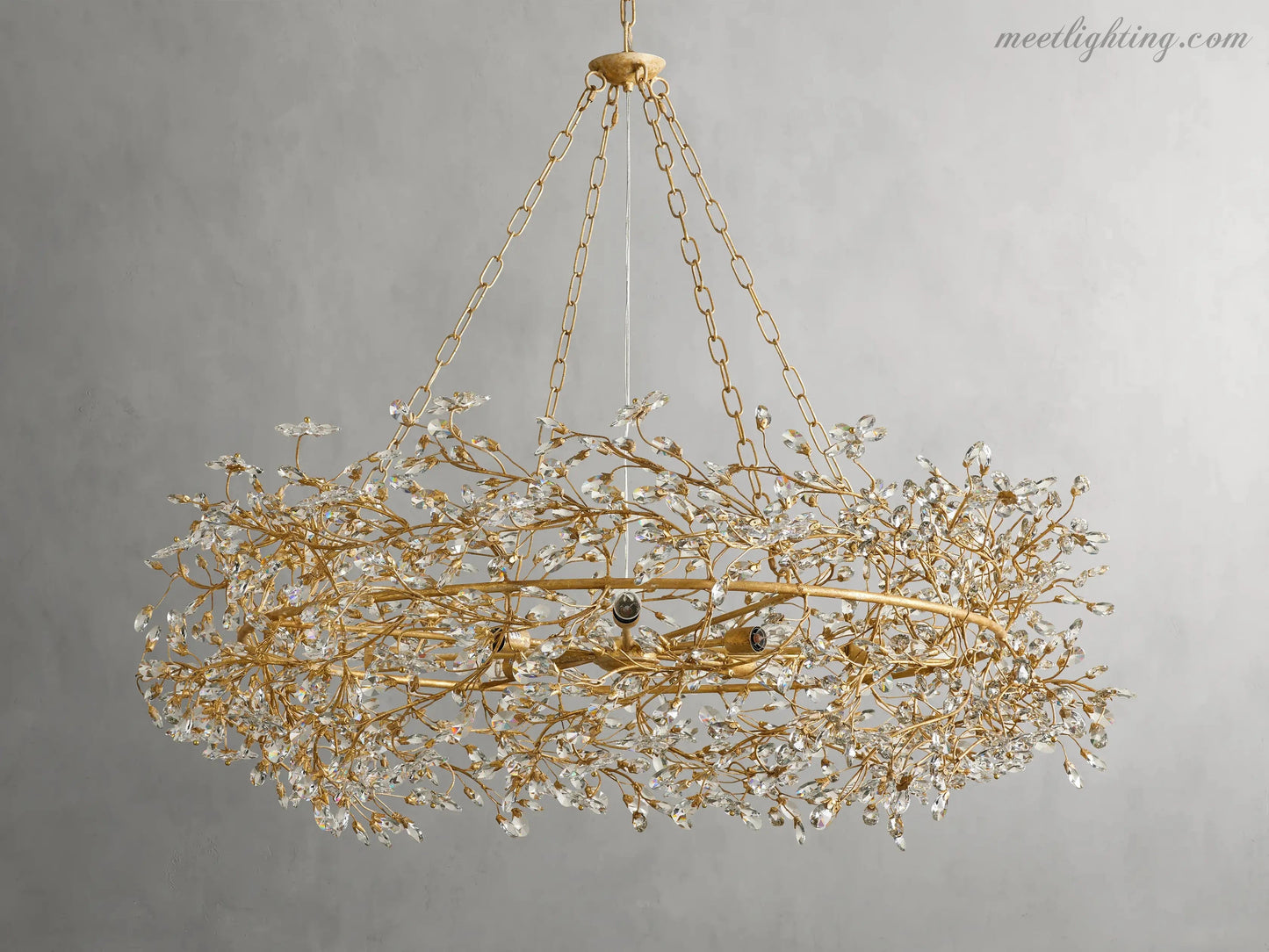 Fiore Crown Chandelier-Meet Lighting