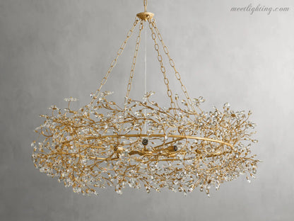 Fiore Crown Chandelier-Meet Lighting