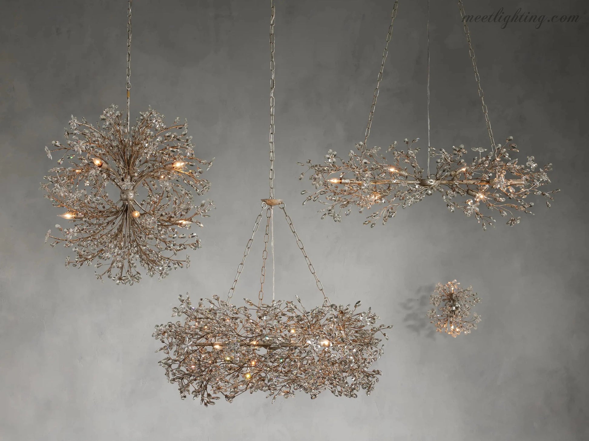 Fiore Crown Chandelier-Meet Lighting