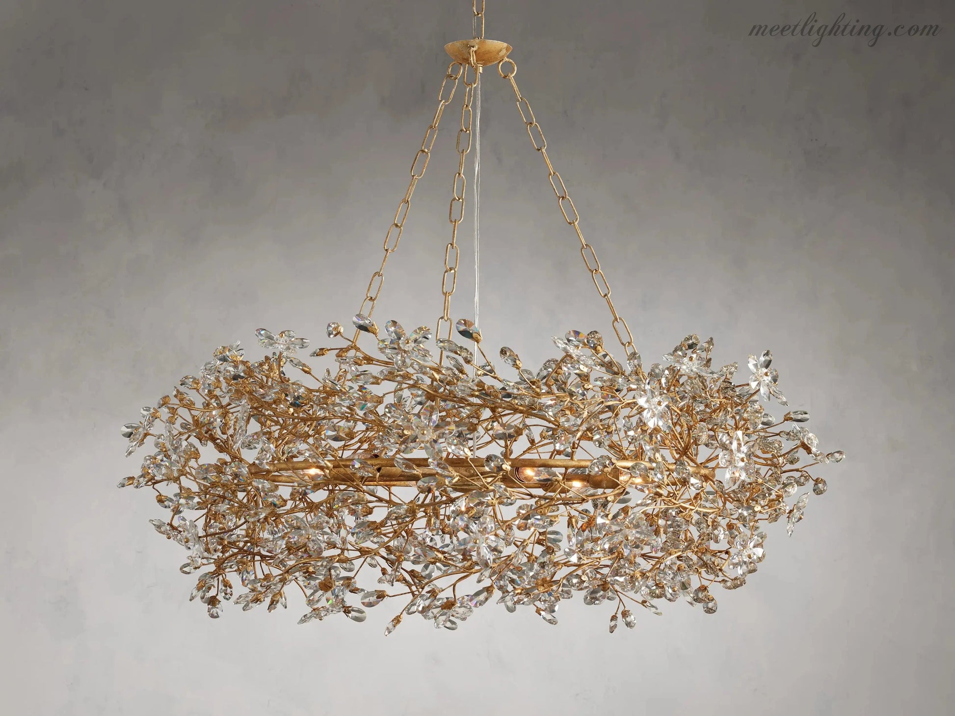 Fiore Crown Chandelier-Meet Lighting