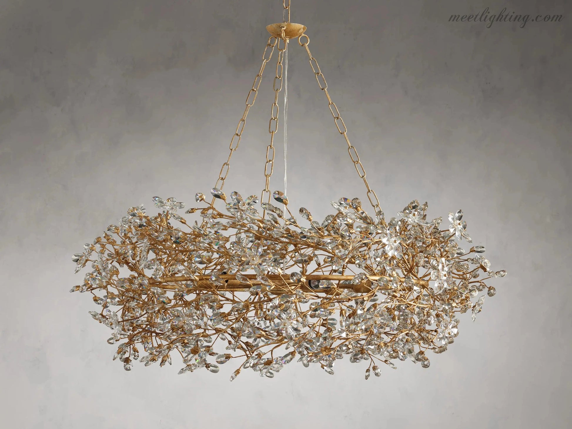 Fiore Crown Chandelier-Meet Lighting