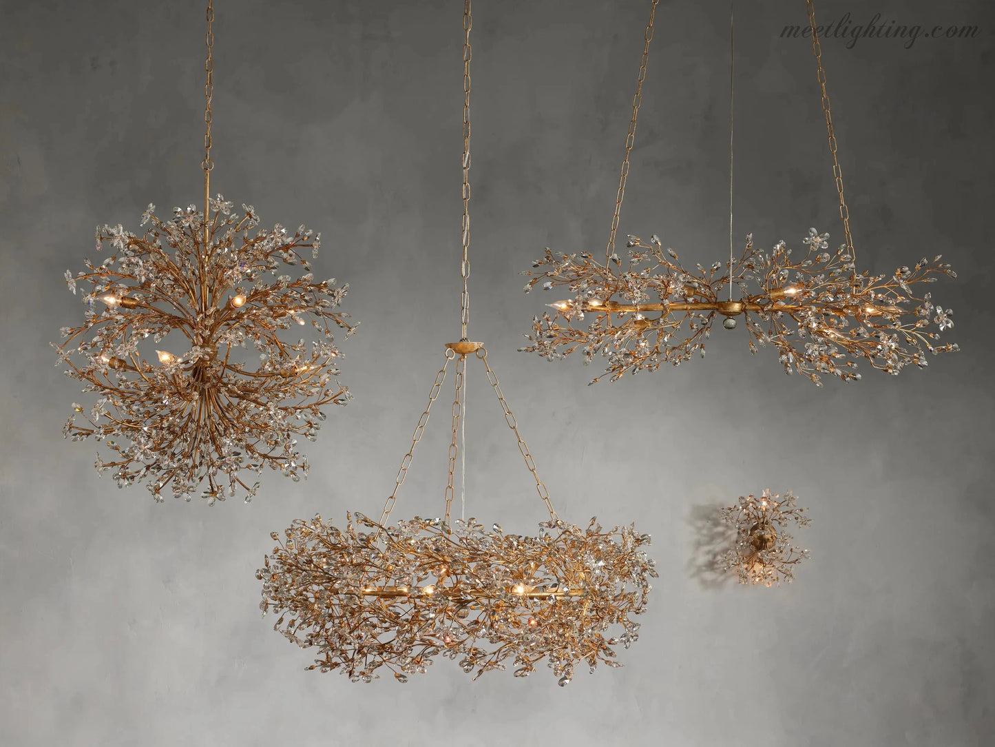 Fiore Crown Chandelier-Meet Lighting