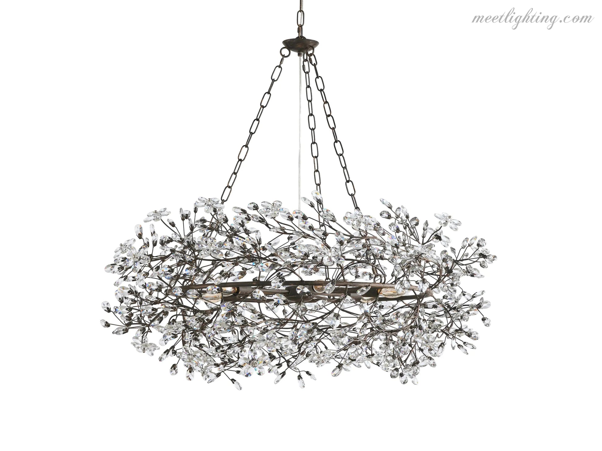 Fiore Crown Chandelier-Meet Lighting