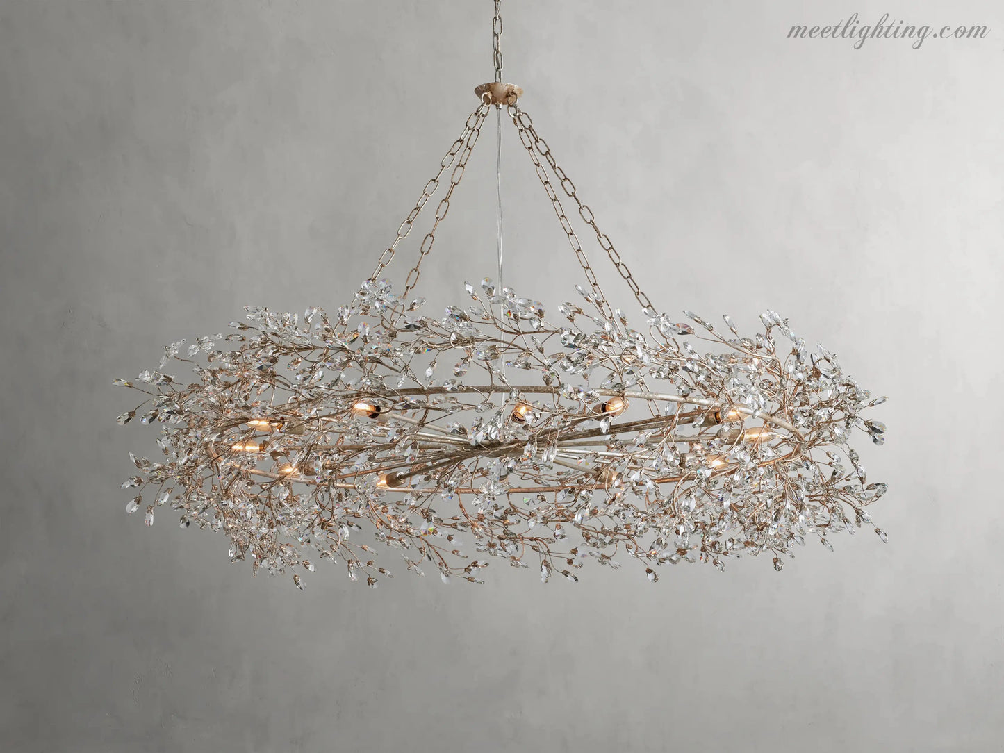 Fiore Crown Chandelier-Meet Lighting