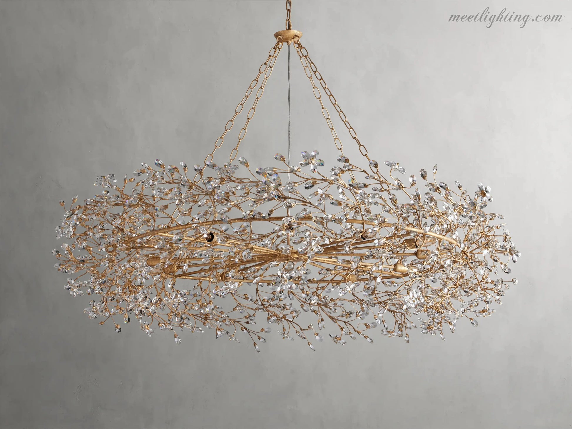 Fiore Crown Chandelier-Meet Lighting