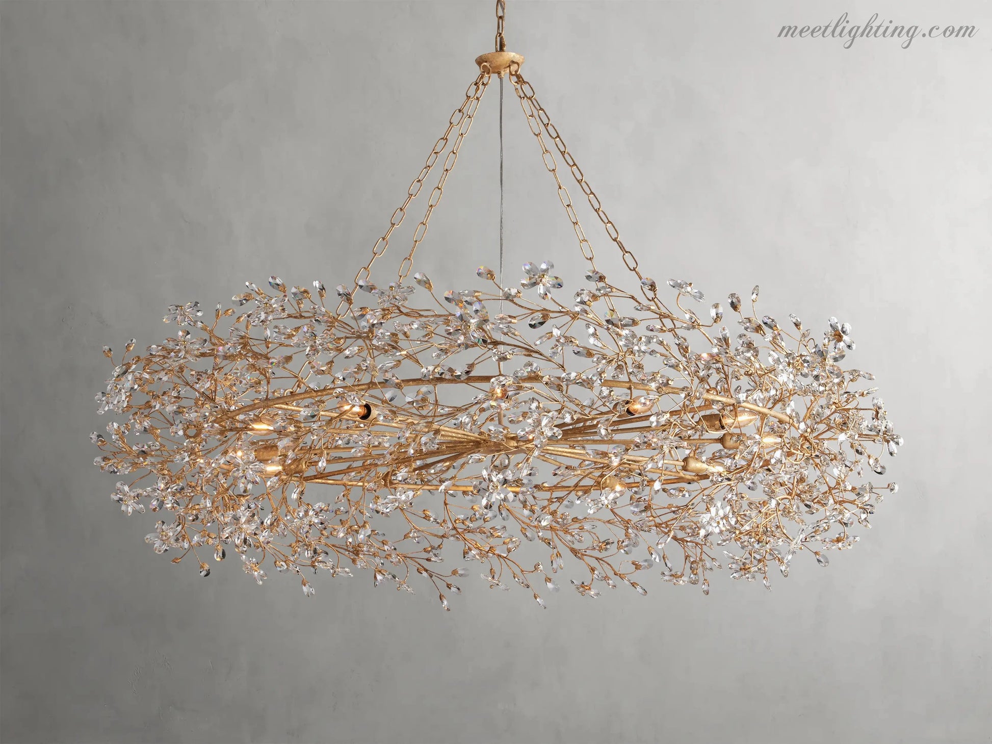 Fiore Crown Chandelier-Meet Lighting