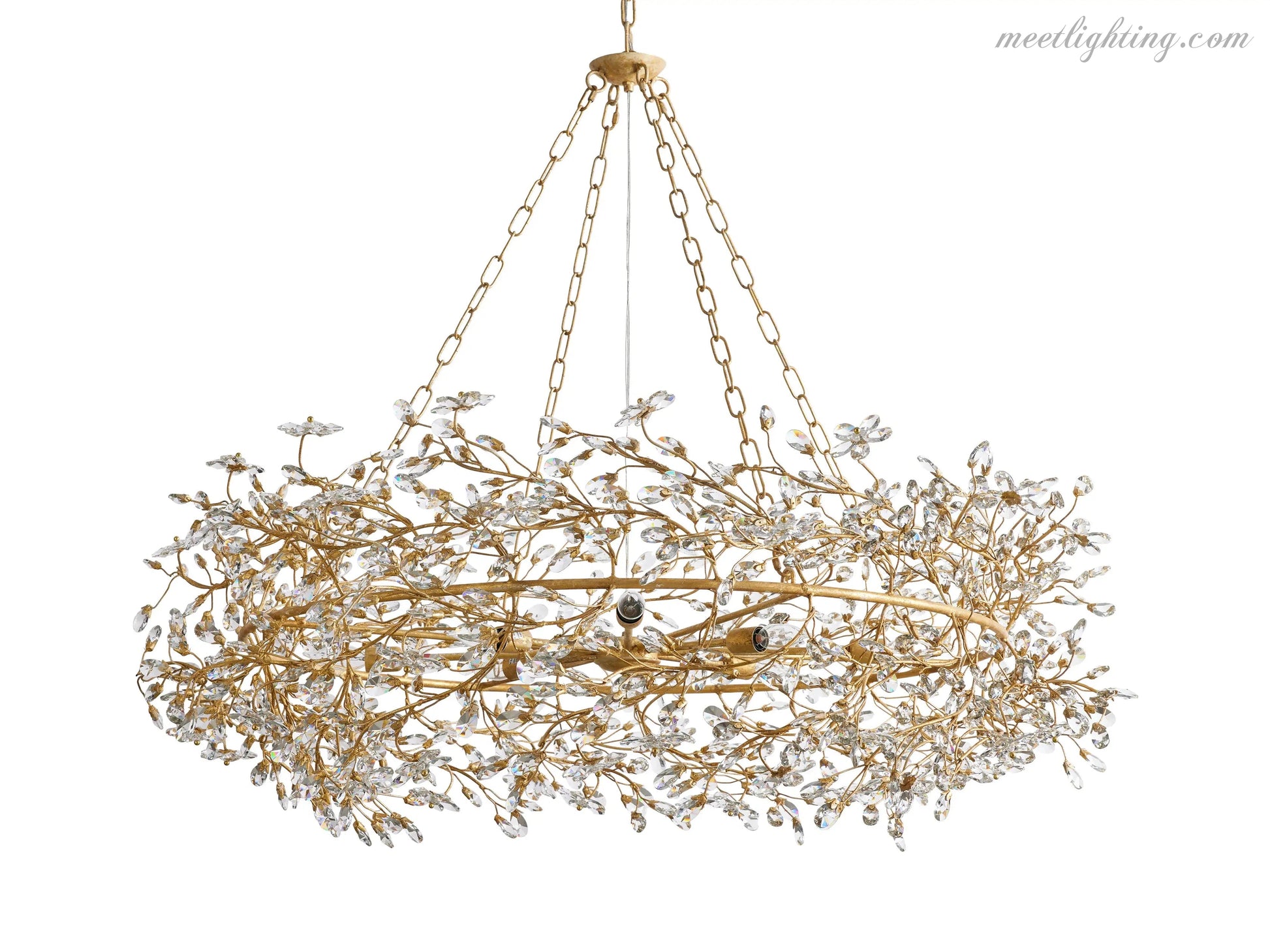 Fiore Crown Chandelier-Meet Lighting