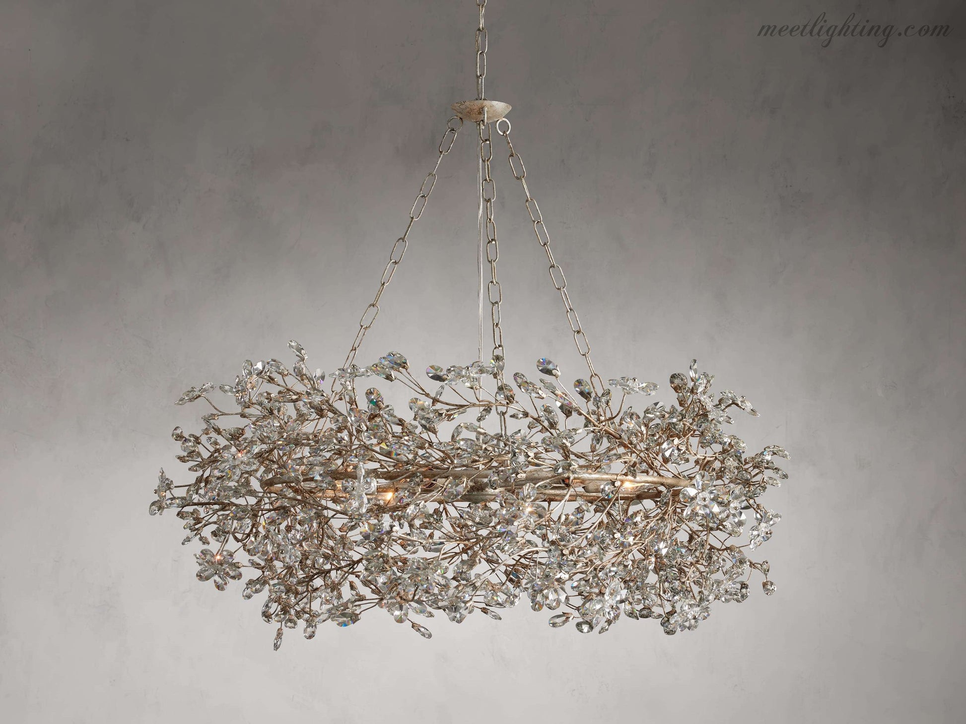 Fiore Crown Chandelier-Meet Lighting