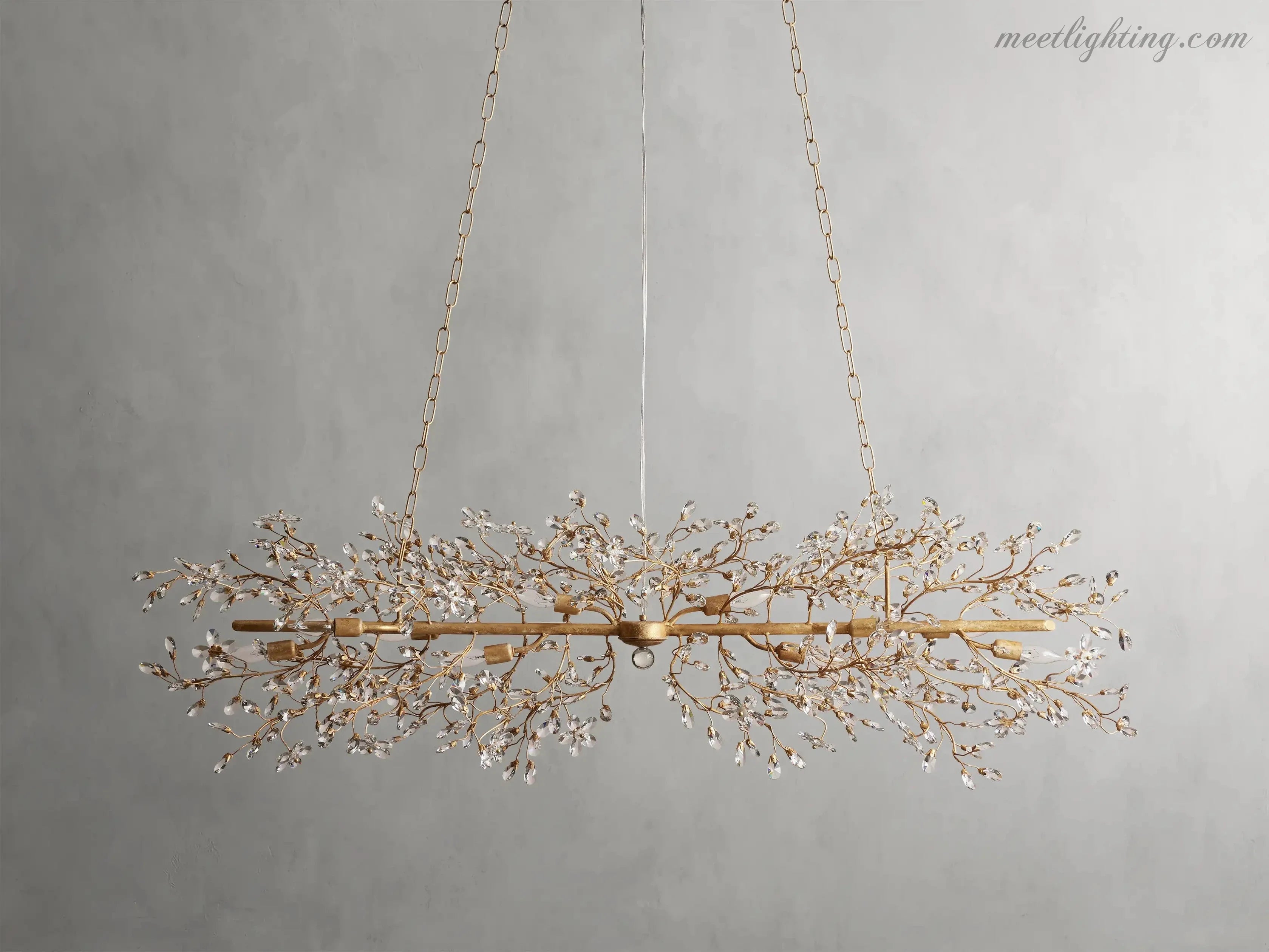 Fiore Linear Chandelier-MEET LIGHTING