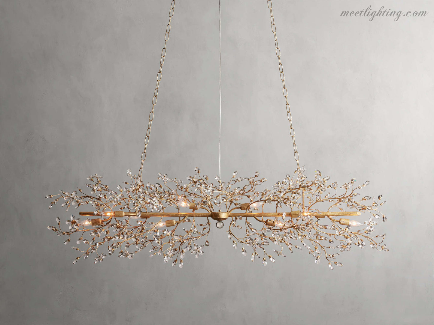 Fiore Linear Chandelier-Meet Lighting