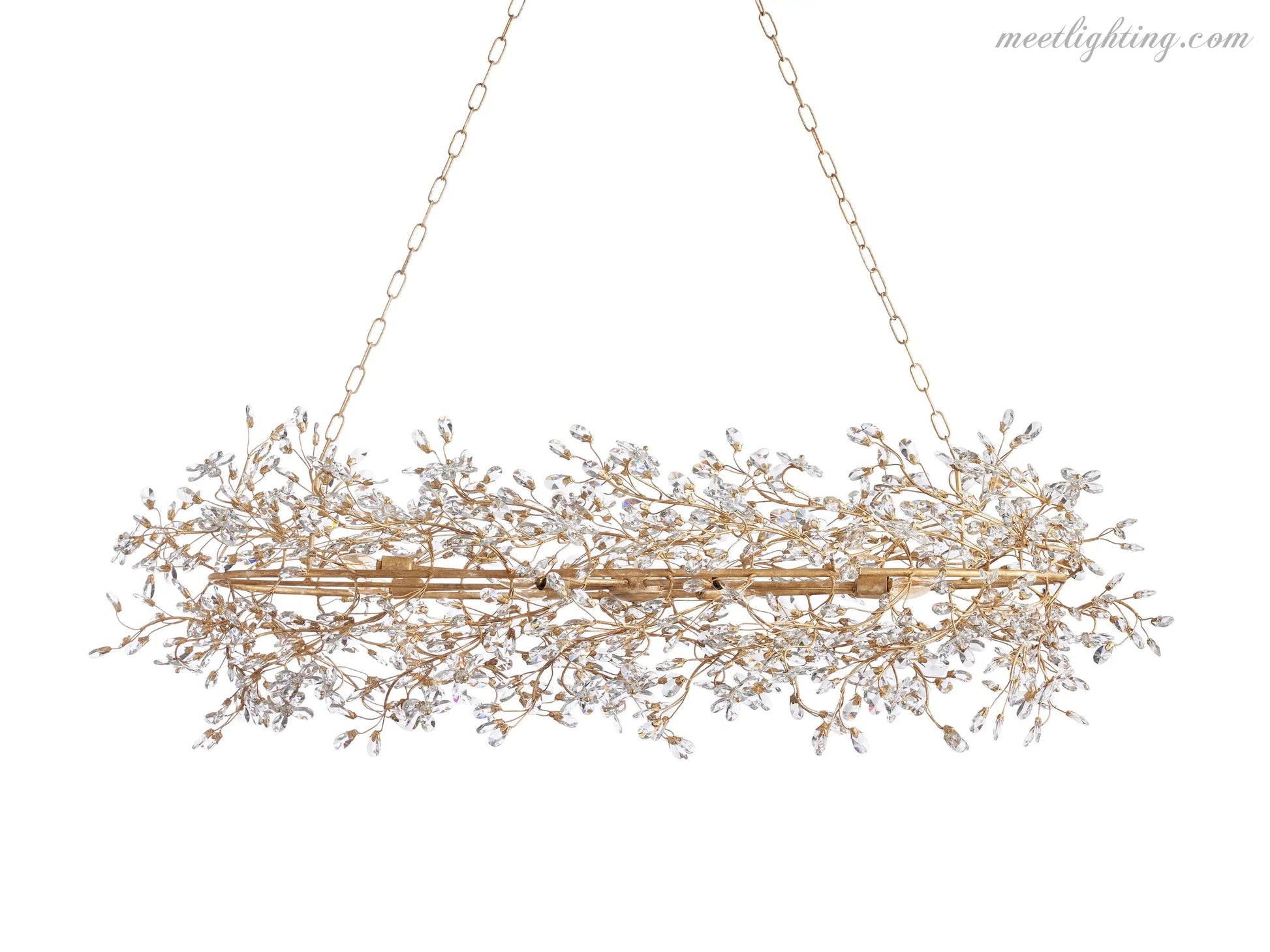 Fiore Oval Chandelier-Meet Lighting