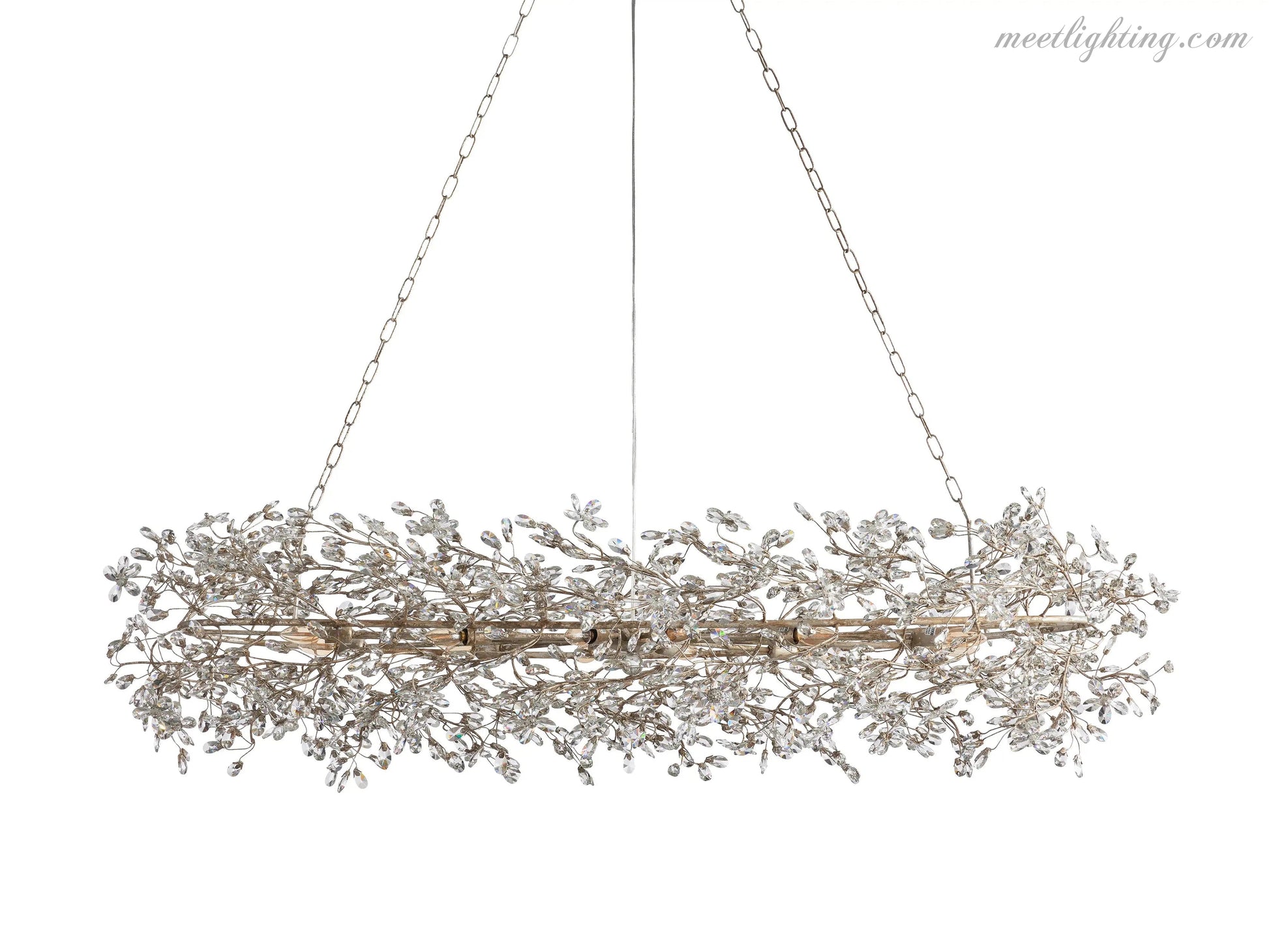 Fiore Oval Chandelier-Meet Lighting