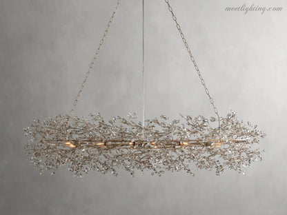 Fiore Oval Chandelier-Meet Lighting