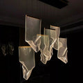 Flame Round Chandelier For Staircase-MEET LIGHTING
