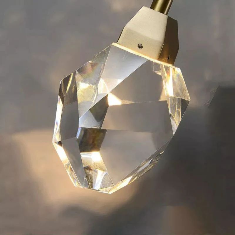 Flash Faceted Crystal Prisms Pendant