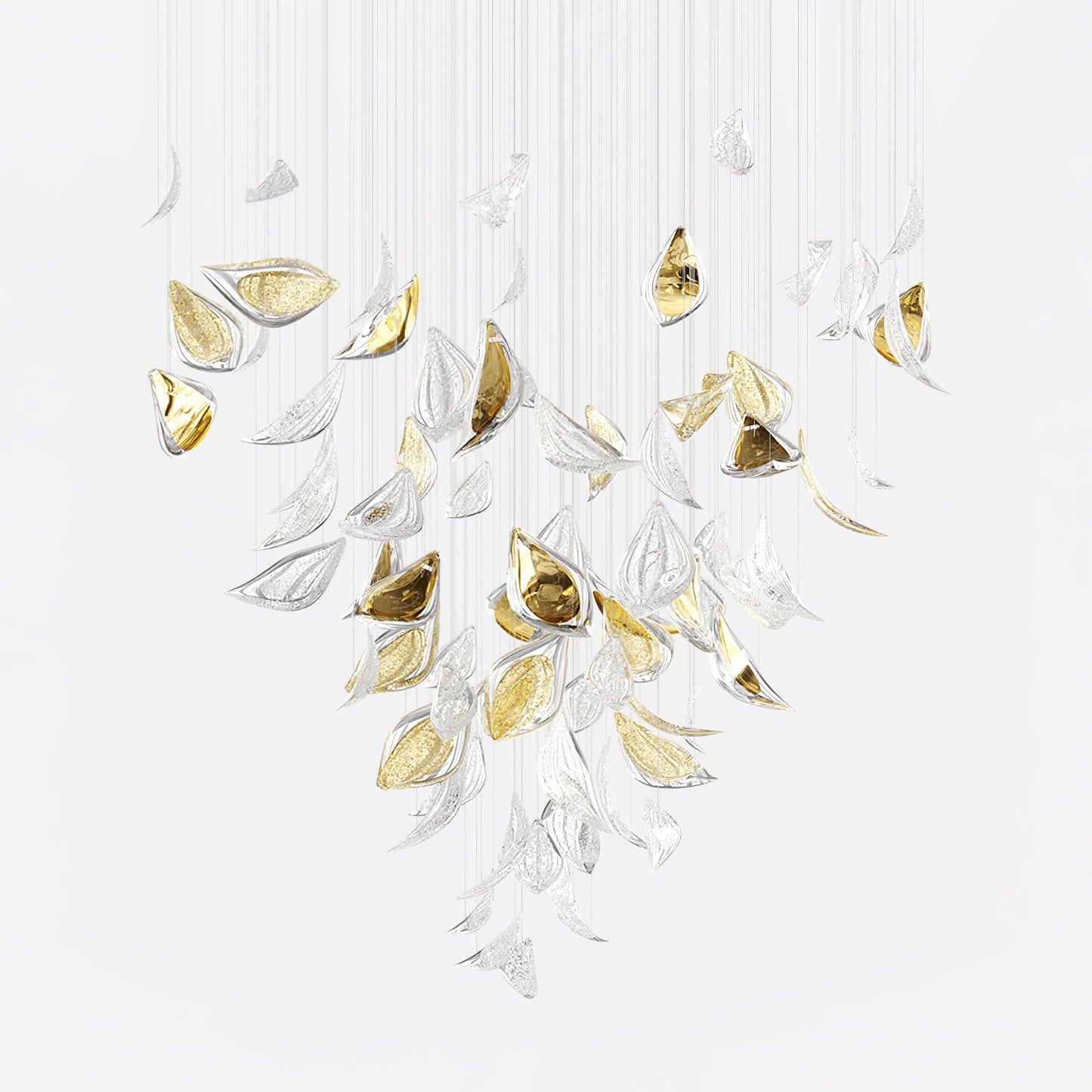 Floating Leaves Chandelier-Meet Lighting