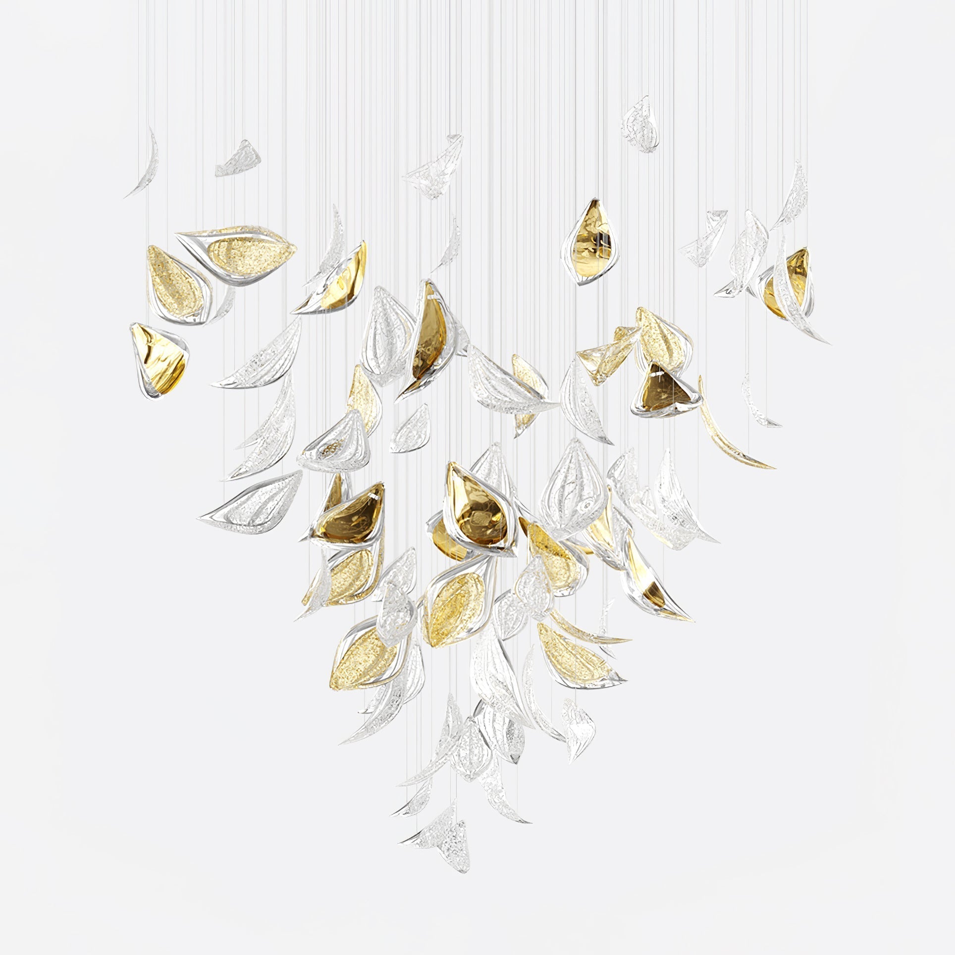 Floating Leaves Chandelier-MEET LIGHTING