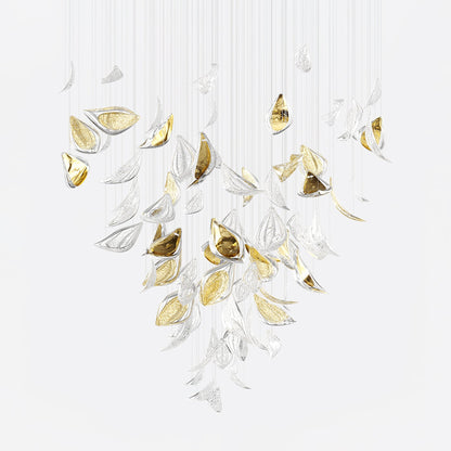 Floating Leaves Chandelier-Meet Lighting