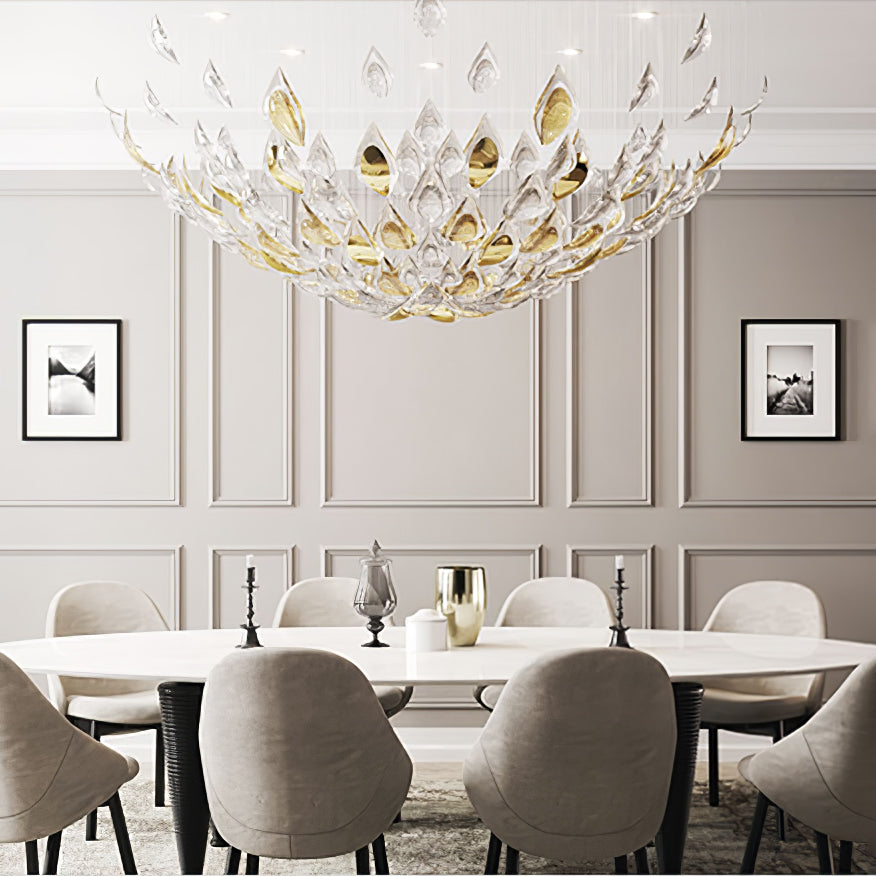 Floating Leaves Chandelier-Meet Lighting