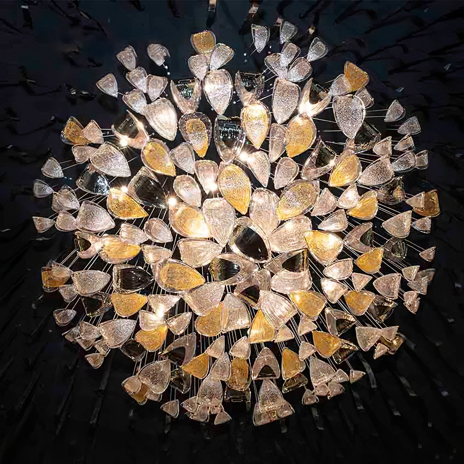 Floating Leaves Chandelier-Meet Lighting