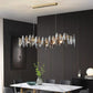 Flor Crystal Linear Chandelier-Meet Lighting