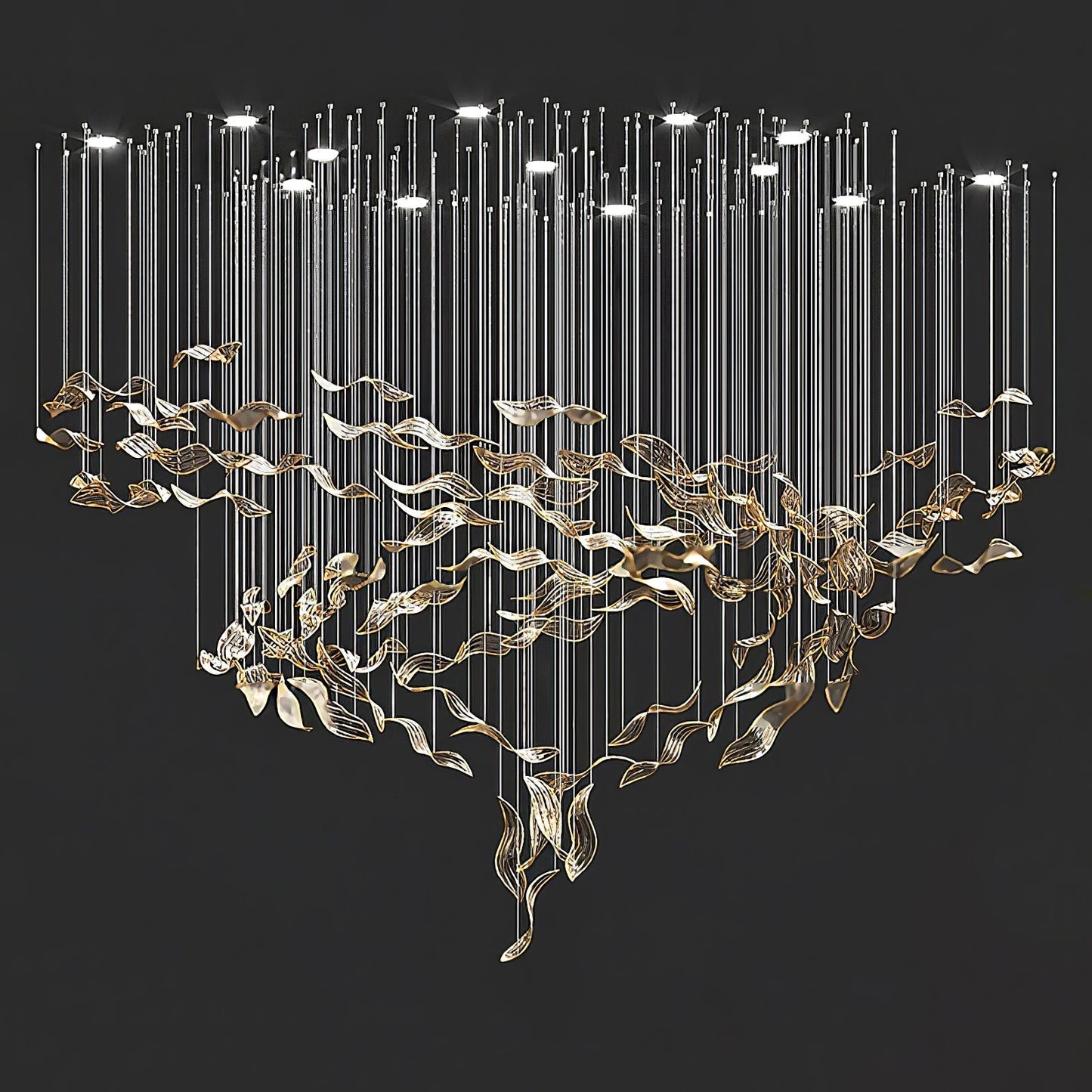 Fluttering Leaves Chandelier-Meet Lighting