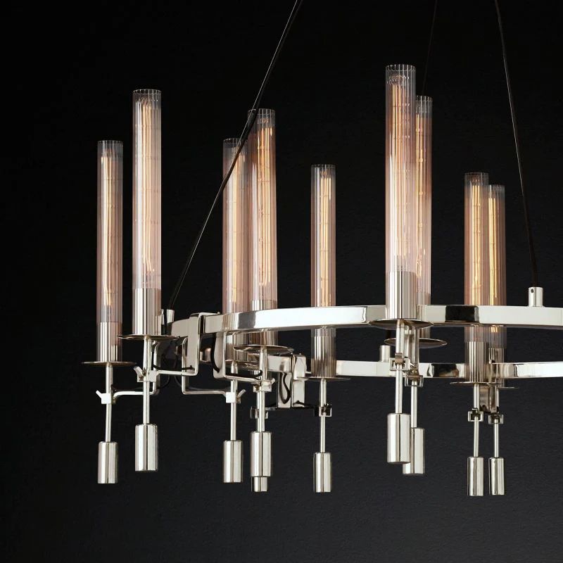 Fonta Round Chandelier 46"-MEET LIGHTING