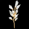 Addison Gold Leafed 27″ Crystal Sconce