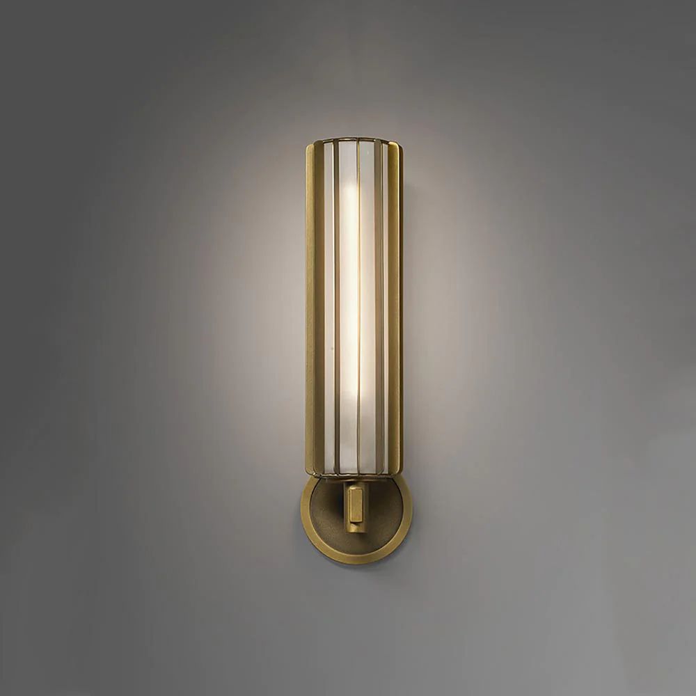 Gabrielle Brass Sconce 17"-Meet Lighting