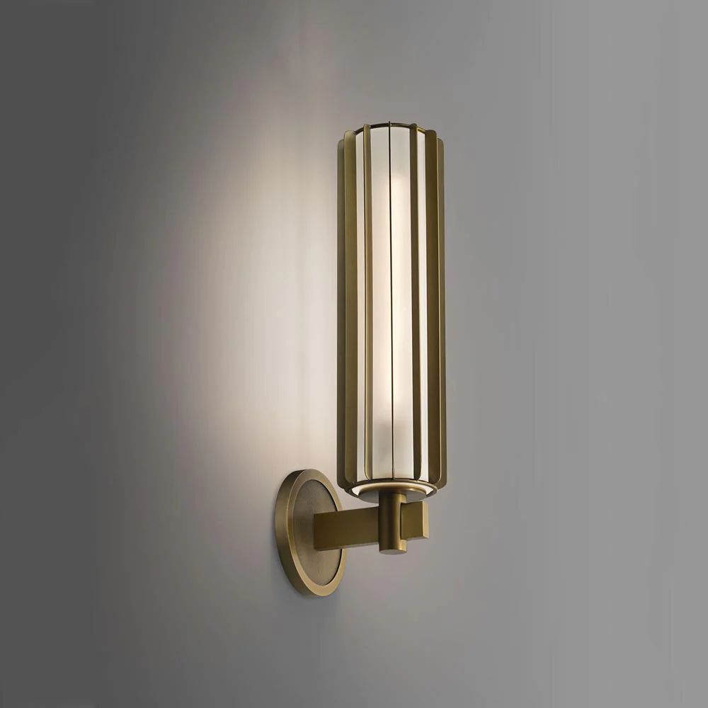 Gabrielle Brass Sconce 17"-Meet Lighting