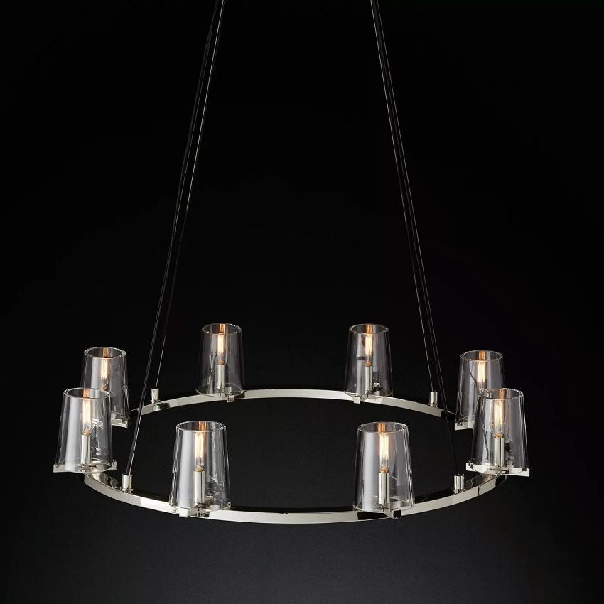 Galahad Round Chandelier-Meet Lighting