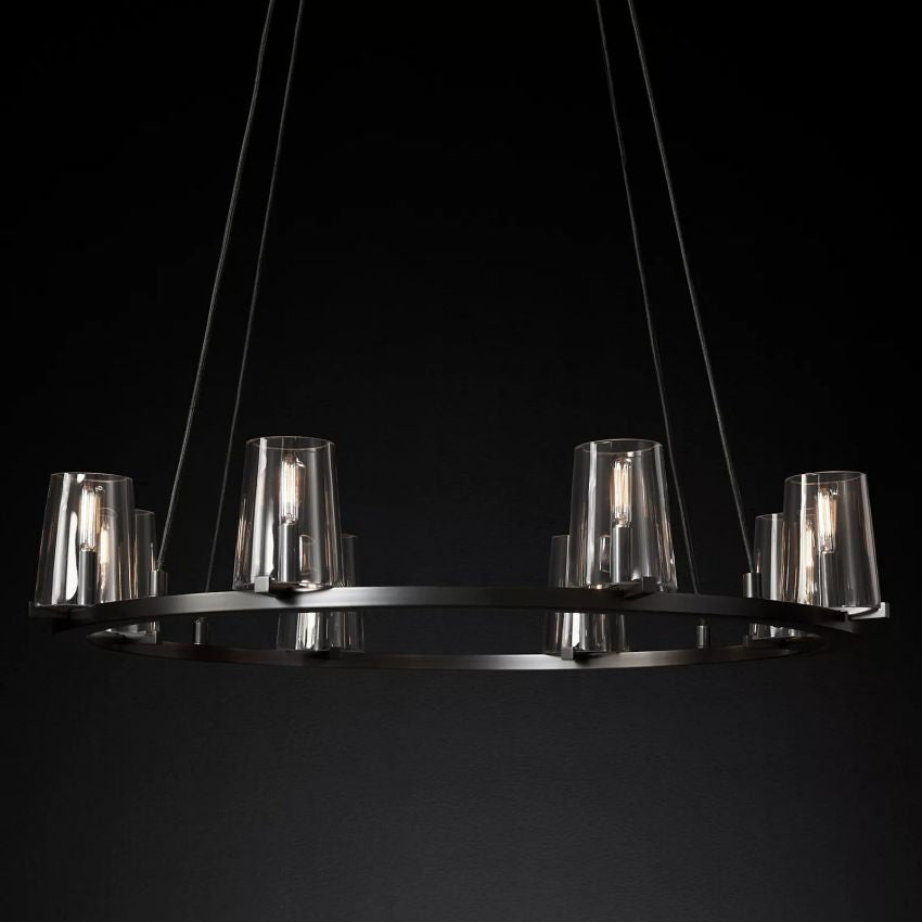 Galahad Round Chandelier-Meet Lighting