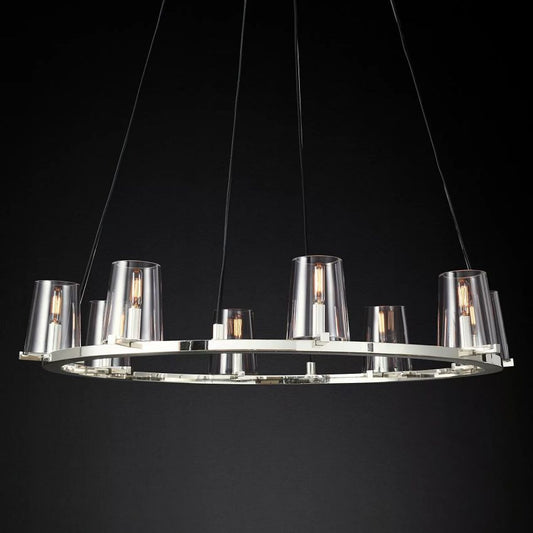 Galahad Round Chandelier-Meet Lighting