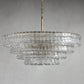 Ghiaccio Art Glass Round Chandelier 36"-Meet Lighting