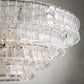 Ghiaccio Art Glass Round Chandelier 36"-Meet Lighting