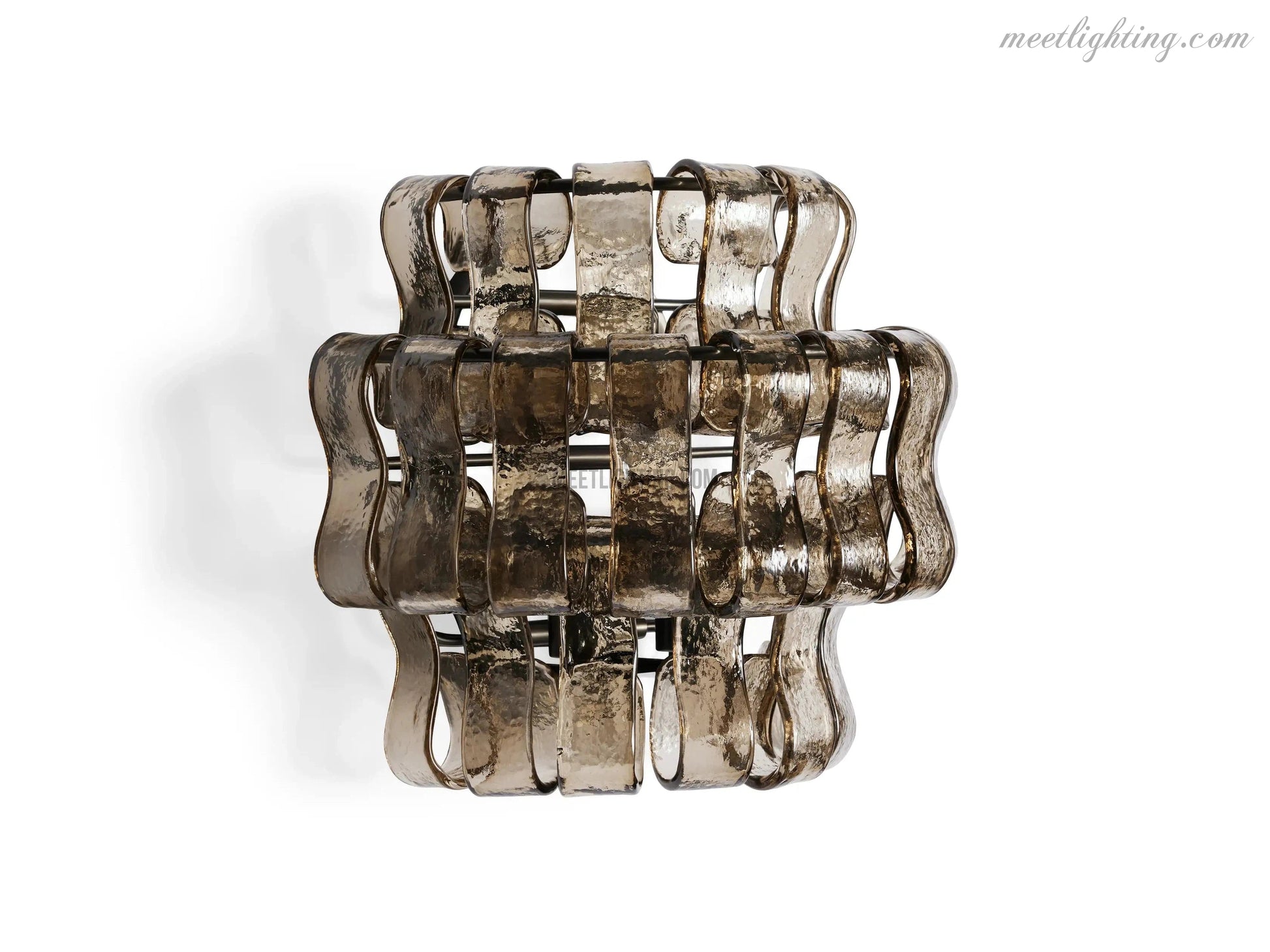 Ghiaccio Art Glass Wall Sconce-Meet Lighting