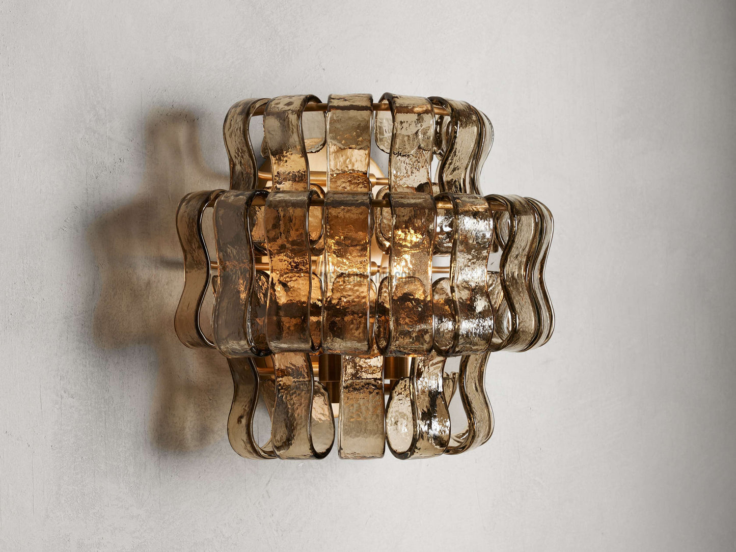 Ghiaccio Art Glass Wall Sconce-Meet Lighting