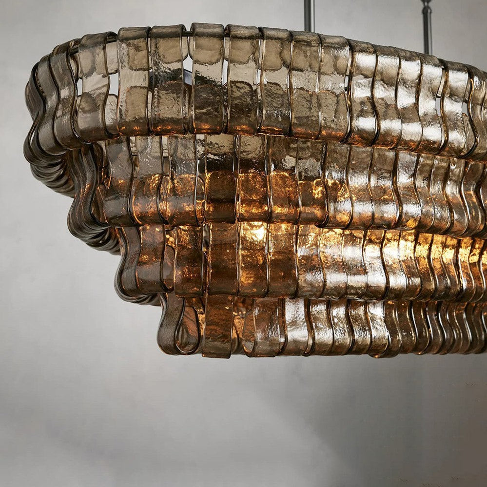 Ghiaccio Oval Chandelier 54" 65"-MEET LIGHTING