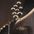 Gina Rock Crystal Crescent Chandelier-MEET LIGHTING