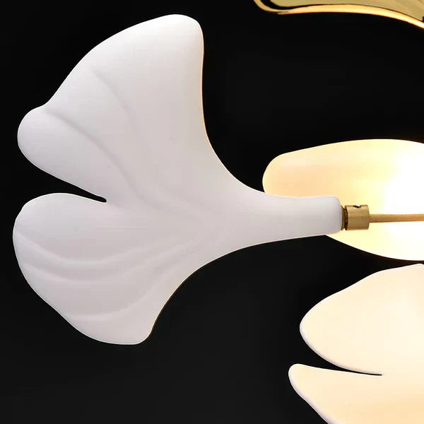 Modern Luxury Linear Ginkgo Ceramic Chandelier for Dining Room/Kitchen Island-MEET LIGHTING