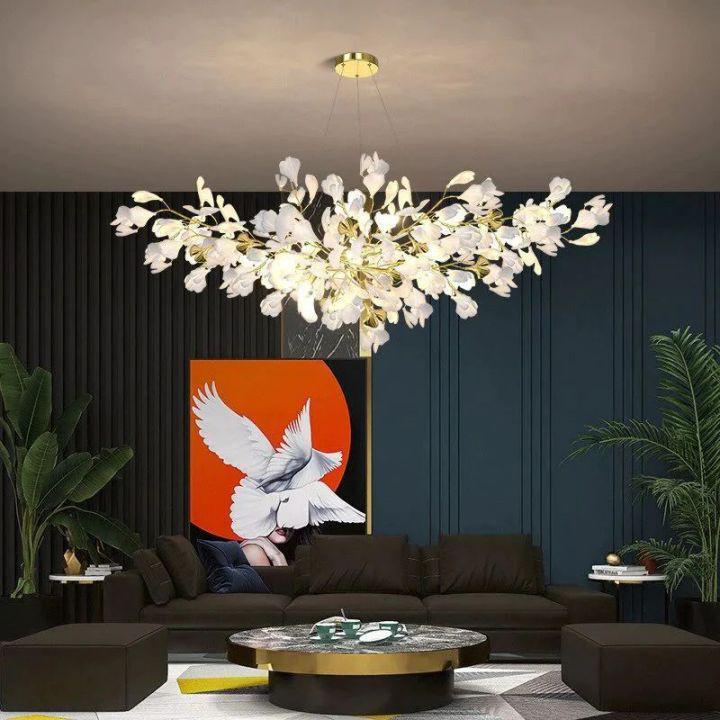 Ginkgo Branch Chandelier-MEET LIGHTING