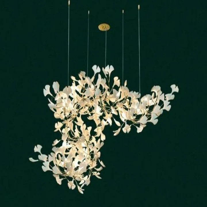 Luxury Ceramic Ginkgo Branch Chandelier