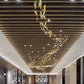 Glass Feathers Chandelier-Meet Lighting