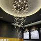 Glass Feathers Chandelier-Meet Lighting