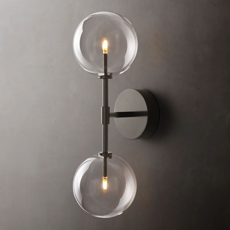 Glass Globe Linear Sconce-Meet Lighting