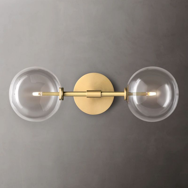 Glass Globe Linear Sconce-Meet Lighting