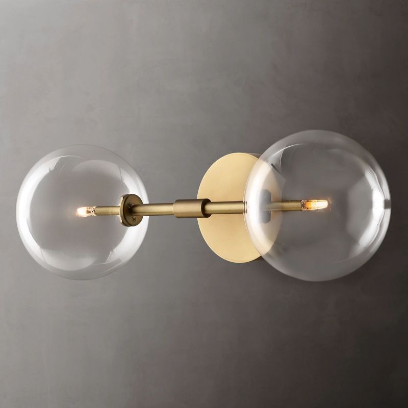 Glass Globe Linear Sconce-Meet Lighting