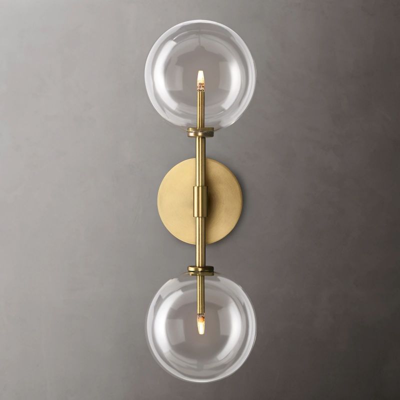 Glass Globe Linear Sconce-Meet Lighting