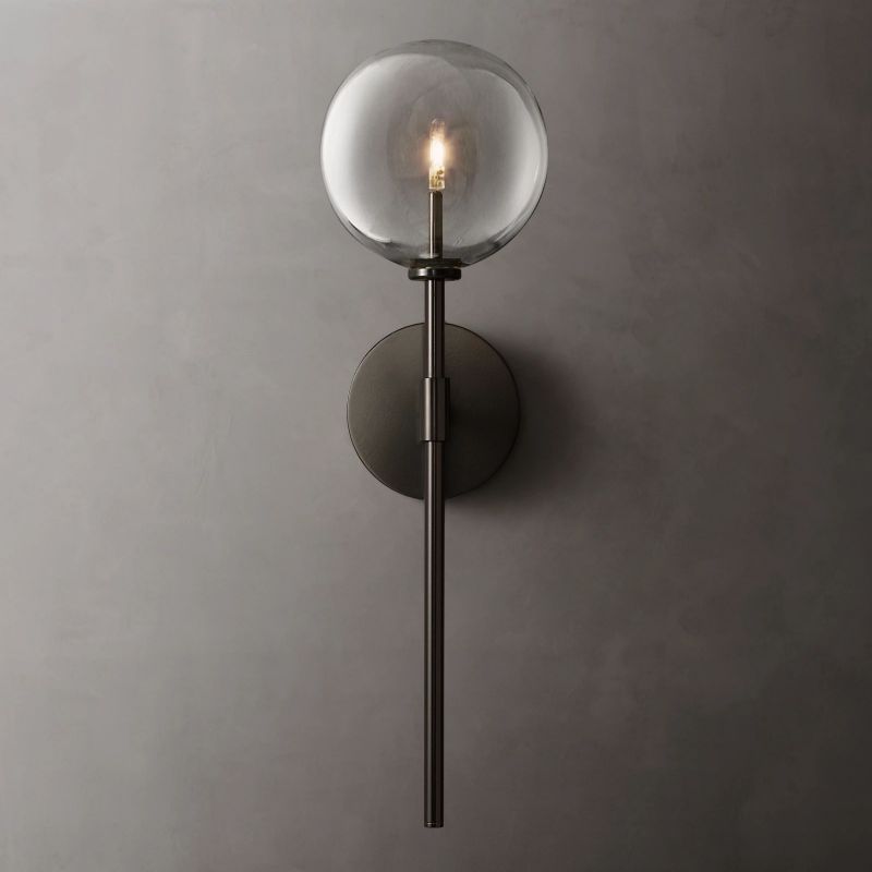 Glass Globe Sconce-Meet Lighting